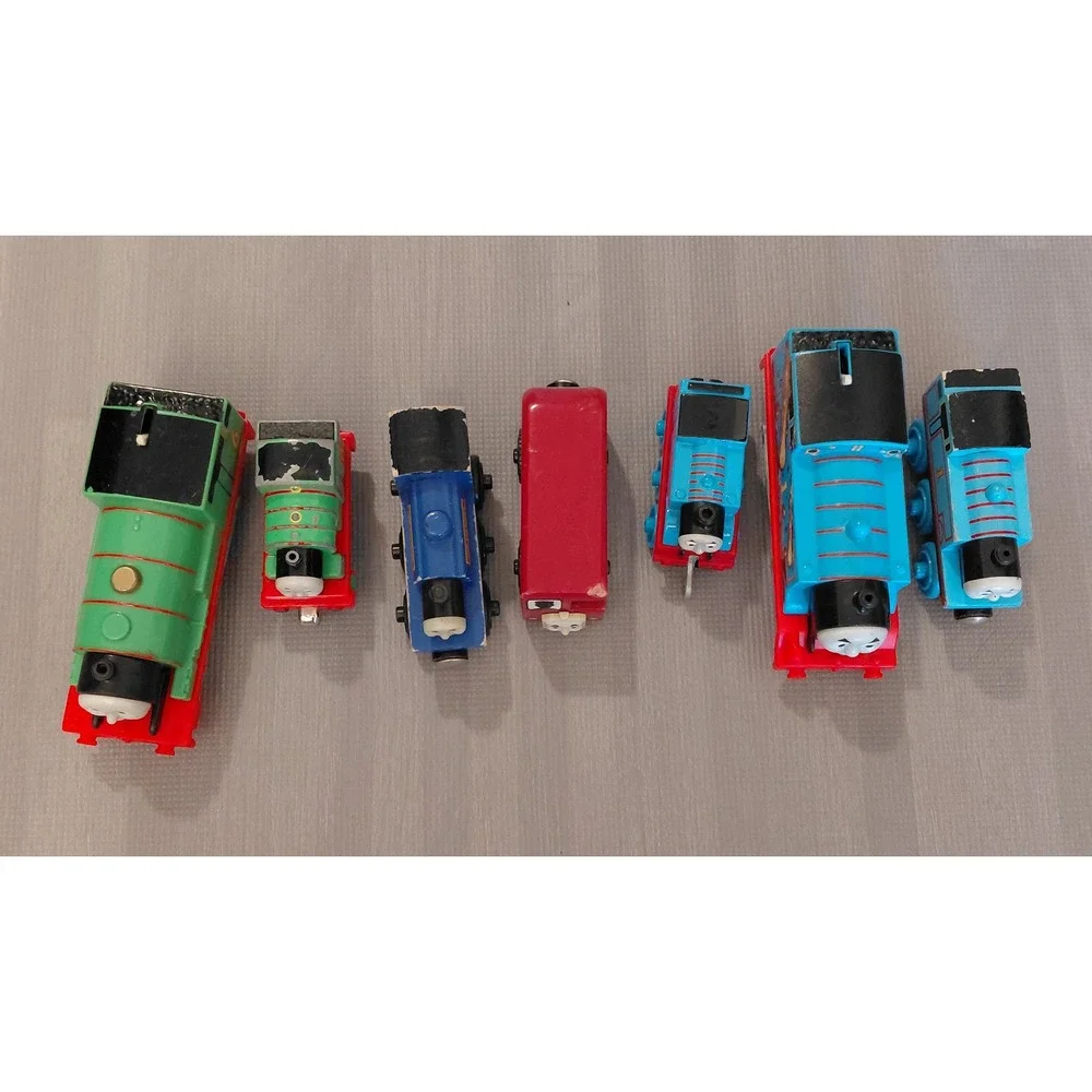 Thomas & Friends Train Lot Thomas Percy Bertie Wooden Plastic Mixed Engines 7pc